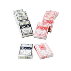 BCG 보급형 트럼프 카드 포커 카드 2컬러, 레드, 1개