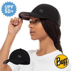【西班牙 BUFF】極簡素黑》高防曬透氣 棒球帽 UPF50 登山排汗帽 遮陽帽 網帽 卡車帽 BF122583, 1個