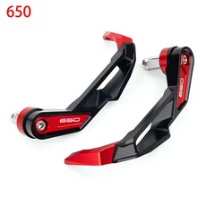 Kawasaki Z650 Ninja 2017-2025 2024 오토바이 핸드 가드 CNC 핸들 바 브레이크 클러치 레버 보호대, 06 650 Red