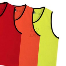 꼬미얌 반품불가 유소년 팀조끼 옐로우 유니폼조끼