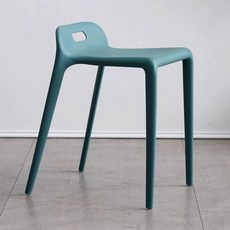 야외 플라스틱 의자 편의점 용 무광블랙 50kg 테라스 간이 스툴, K. 진한 녹색 말 의자 두껍게 된 무광택 스타일