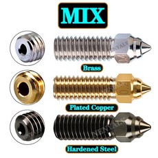Ender 3 v3 KE 깍지 고속 화산 깍지 사이드 와인더 X1 X2 황동 구리 도금 경화 노즐용 Creality K1K1 Max, 71)PackageMix-nozzle