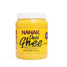 나낙 퓨어 데시 기버터 정제 버터 1.59kg 병 Nanak Pure Desi Ghee Clarified Butter 56-Ounce Jar, 1.587kg, 1개