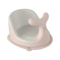 Zeyuan 유아용 샤워 의자 접을 수있는 바닥 좌석 쉬운 보관 흡입 컵 접이식 보조 앉아있는 부드러운 매트 욕실 용, PP, 분홍색, 1개
