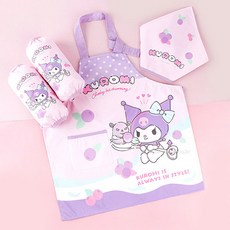 폴짝 유아동 앞치마세트 귀여운 어린이 요리교실 미술놀이 체험놀이, 쿠로미