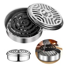 스틸 모기향 거치대 케이스 휴대용 연소기 홀더 통qpf4+5fpb