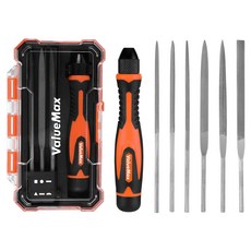 ValueMax 6종 목공줄 세트 195mm 반끌원형 원형 DIY용, 1개, V002101VK