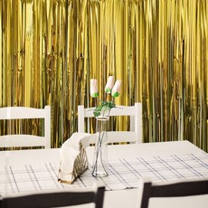 반짝이 파티 커튼 옐로 그린, 1개, 상세페이지 참조