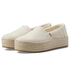 탐스 TOMS 여성용 발렌시아 에스파드리유 원단 갑피 파스텔 블루 노벨티 데님