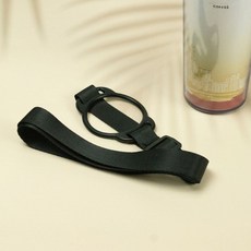 텀블러스트랩 텀블러손잡이 어깨끈 소풍 실리콘 텀블러 스트랩 끈 블랙 ujd+827FE