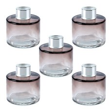 캔들 디퓨저 용기 고급 유리병 화병, 디퓨저용기, 퍼플 100ml 5개