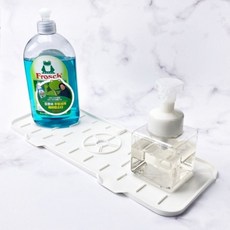 실리콘 물빠짐 수세미 싱크대 건조 거치대 화이트hoh3+4uke