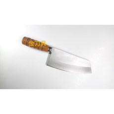 金刀具 #A004 鐵店出品不鏽鋼三合鋼中式料理刀 - 切菜刀/片刀/料理刀/蔬果刀/營業用刀/中餐烹調丙試用刀, 1個, 中式不鏽鋼料理刀, Silver