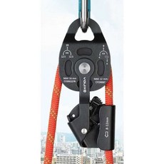 클라이밍 도르래 짚라인 리프팅 하강기 산악 로프웨이, I. 골드 블랙 스틸 버클 10m