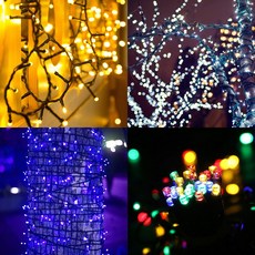 ATTICOLO 太陽能LED樹燈串 200燈 JS-046, 彩色, 1個