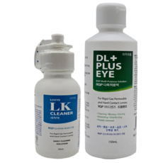 휴먼바이오 LK 클리너 50ml 세척액 1개 + DL PLUS EYE 디엘플러스아이 150ml 1개