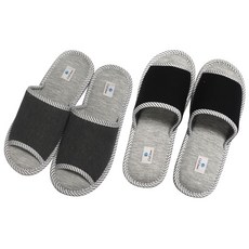 신영 타이디 사계절 면슬리퍼 면실내화 2컬러, 블랙, 1개