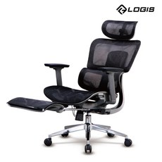 LOGIS 靜謐流光 透氣全網椅 人體工學椅 SGS認證 106A-ZB, 黑色