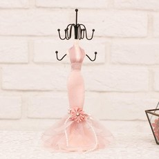 반지 쥬얼리 진열대 디스플레이 거치대 선반 정리함 소파모양, 1개, 인디핑크 28cm 머메이드 스커트