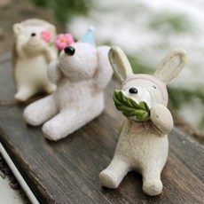 三不仰望天空微景觀裝飾品, 1個, 三不仰望天空-小猫