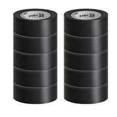 철공자 오공 검정 절연테이프 전기테이프, 10세트