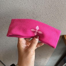 韓國ins 簡約潮流頭帶 休閒運動髮帶 彈力頭巾 男女時尚寬邊頭套, 玫紅色, 1個