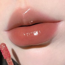 HERORANGE 氤氳冰夜鏡麵脣釉持久顯白水光玻璃唇彩 潤唇膏, 1個, HERORANGE-03#冰夜栗子