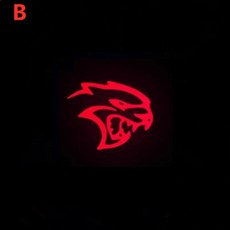 퍼들 경고 표시등 전구 도구 챌린저 데몬 차량 도어 웰컴 라이트용, 1개, 2. 2PCS