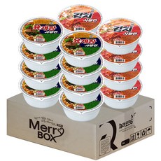 杯麵組合 辣牛肉風味+泡菜風味, 1組