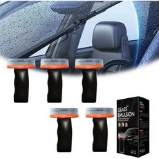 유리 필름 클리닝 브러시 - 자동차 창문용 윈드실드 오일 리무버 크리스탈 클리어 키트 주행 안전을 위한 빠르고 줄무늬 없는 도구 1팩, 5-Pack