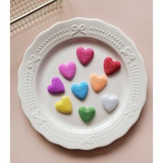 [자체제작](5개)26mm심플 골덴 하트 싸개단추; 헤어핀재료 머리핀부자재 의류리폼 단추달기 싸개단추, 보라