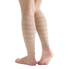 따뜻한 스비 메구리~누 온압 리듬 서포터 (베이지/프리 사이즈) 봄·여름 연중 (냉증/부종감/마사지) 다리 압박 서포터(레그워머) 니가타현 자체 공장 제작 256313