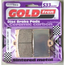 GOLDfren 金屬燒結隔熱片S33競技版FA95HH 適用brembo對四 單插銷 FA095煞車皮, 1個