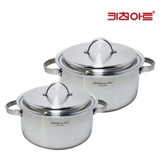 키친아트 프리미엄 통3중 IH 냄비 2종20+24