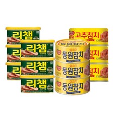 동원참치 리챔 오리지널 200g6캔+살코기90g3캔+고추90g3캔