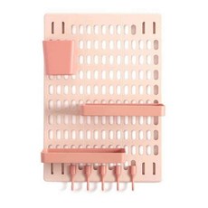 접착식 페그보드 타공판, 핑크, 1개