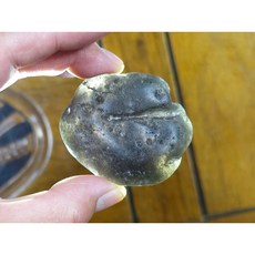 能量礦石 印尼隕石河川滾石拋光 Agni Manitite 火山玻璃 83.77克 俗稱印尼天狼星 烈火石 黑隕石