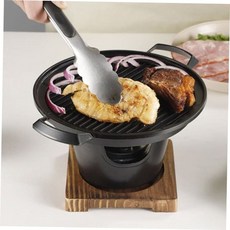 1인구이판 고체연료 가정용 미니화로 불판세트/구이팬, 본상품