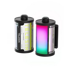 TELESIN 마그네틱 RGB 비디오 라이트 | DSLR 카메라 조명 사진 부착용 콜드 슈 마운트 CRI 95 및 소프트 디퓨저 포함 휴대용 LED 스트리밍 콘텐츠 제작자 24