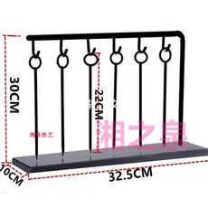 바베큐꼬치 걸이 선반 플레이트 식당 꼬치 행거 양 블랙, 1개, 3_블랙