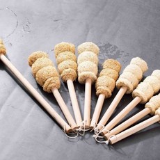 天然絲瓜絡刷不漂白不沾膠無異味奶瓶杯碗鍋類清洗/奶瓶刷, 精製1只(大盆類長24刷頭5.5）, 1個