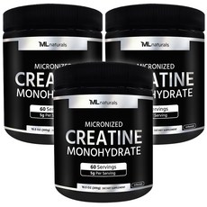 [미국번개배송] 신제품 착한명품 마이라이프 내추럴스 마이크로나이즈드 크레아틴 모노하이드레이트 (분말), 300g, 3개