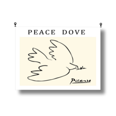 해룸 대형 패브릭 포스터 두꺼비집 가리개 페브릭 태피스트리 가림천 아트 행잉 초대형, 41.피카소-평화의 비둘기