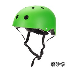 HAIICH 安全帽 滑板滑雪自行車騎行頭盔, 磨砂-啞綠色,可調節L碼56-61CM(成年男女), 1個