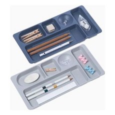 펜트레이2_책상 소품정리 펜받침 클립 핀 서랍정리 hib*2133ne, 블루