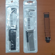 시계밴드 시계줄 22mm - 은색 메탈 블랙 메탈 브라운 가죽, 1개