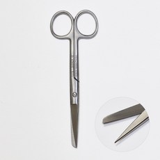 일자 시저 가위 고급형 간호사 병원 의료용 겸자, 1개, 일자 시저가위 고급형