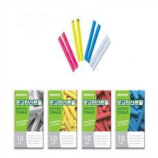 색깔분필 100자루 분필세트, 하양