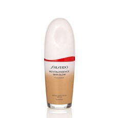 Shiseido RevitalEssence 스킨 글로우 파운데이션 SPF 30 350 메이플 - 조립 가능 미디엄 커버리지 24시간 수분 공급 12시간 착용 이동 변색