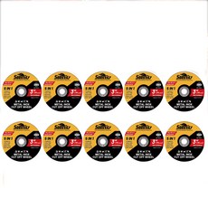 10Pcs 3 인치 커팅 디스크 미니 소형 호환 컷오프 휠 앵글 그라인더 용 스테인레스 스틸 금속 강철 알루미, Hole 10mm 10Pcs